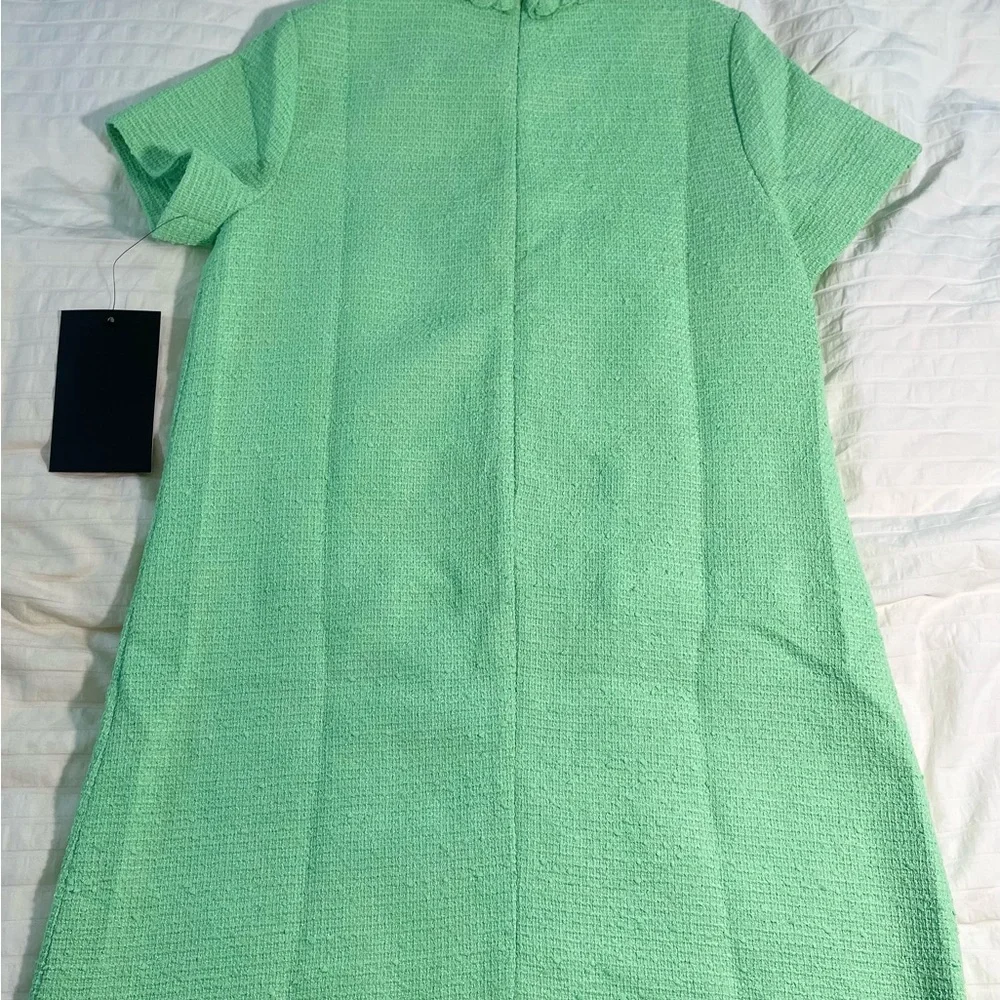 Tuckernuck Jackie Tweed Dress NWT Palm Beach Green with Gold (Medium / M) - Picture 5 of 5